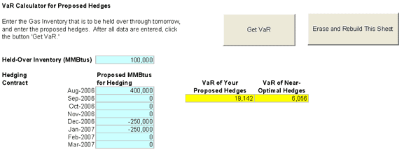 Worksheet VaRCalculator